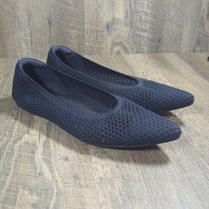 Vivaia Aria 5° Pointed Toe Mesh Ballet Flat Breathable Blue Size 41 US 9.5